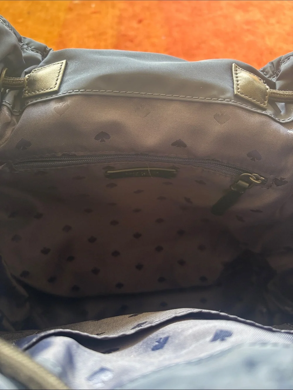 NWOT - Kate Spade 'Ellie' Large Flap Backpack - Navy